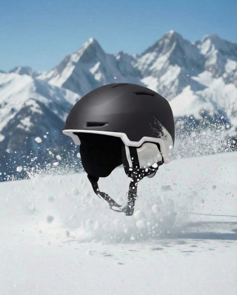 Горнолыжный шлем "Аксис" (BLACK-WHITE L-XL (60-63см))